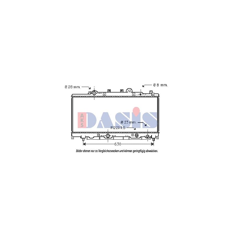 AKS Dasis 300006N Engine Radiator for Lancia Y (840)
