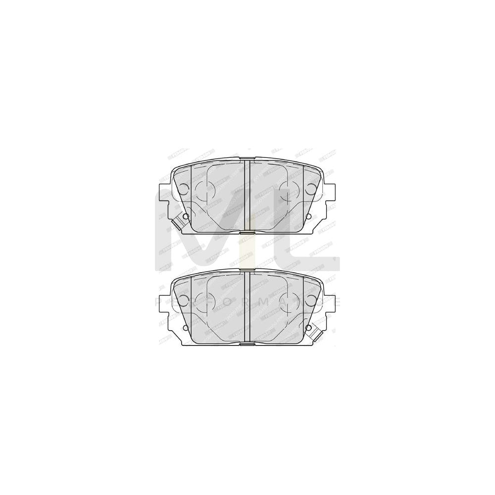 Ferodo Premier FDB4193 Brake Pad Set for Kia Carens III (Un) With Acoustic Wear Warning, Without Accessories