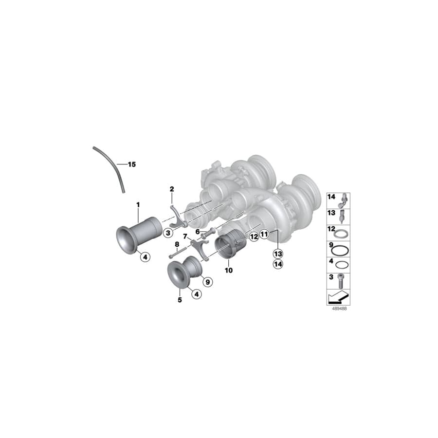 Genuine BMW 11618416468 Screw M6X55 FIA SEAL. (Inc. M6 GT3)