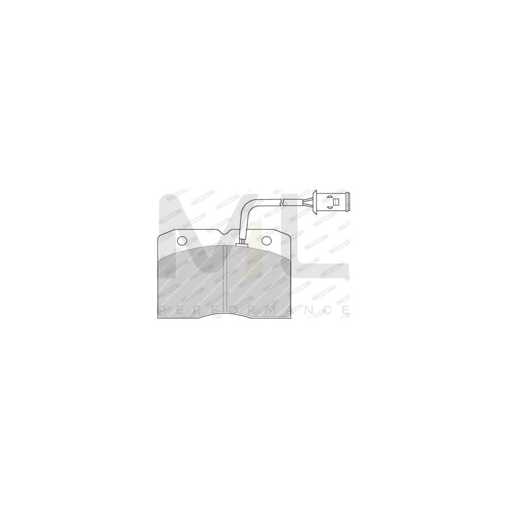 Ferodo Premier Eco Friction FVR655 Brake Pad Set for Iveco Daily Incl. Wear Warning Contact, Without Accessories