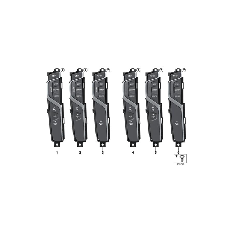 Genuine BMW 61316843935 G01 Operating Unit, Center Console (Inc. X3 30iX & X3 M40iX)