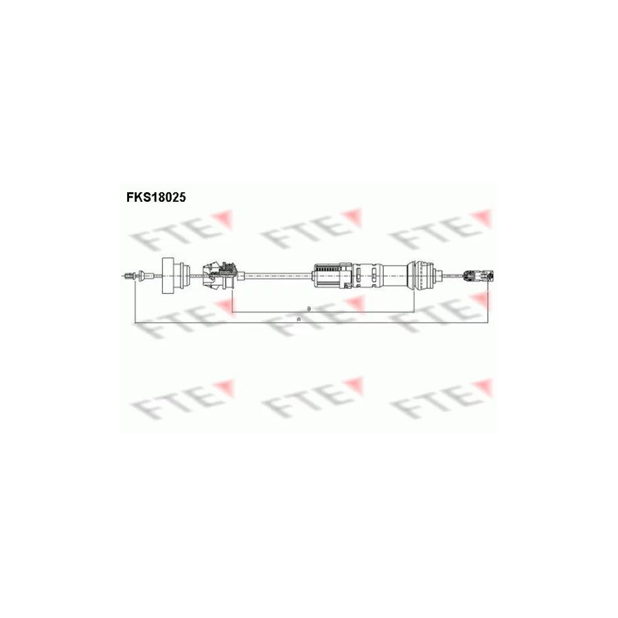 FTE Fks18025 Clutch Cable for Peugeot 306