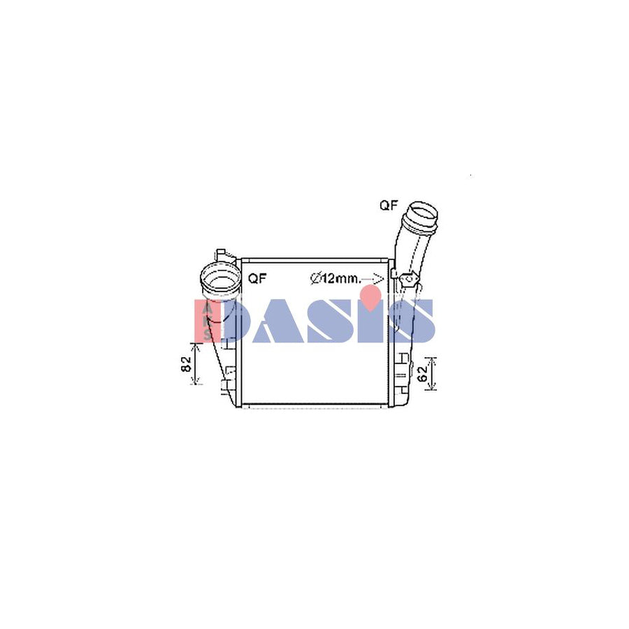 AKS Dasis 177022N Intercooler for Porsche Cayenne (92A)