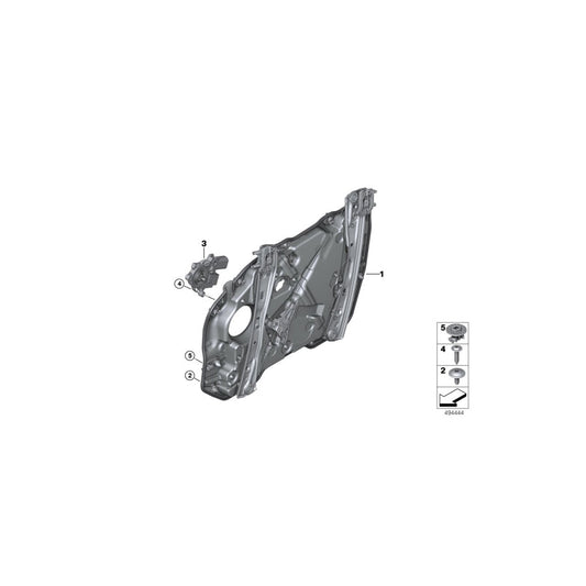 Genuine BMW 51358495869 G20 Drive For Window Lifter, Front Left (Inc. 318d, 320iX & 320i 1.6)