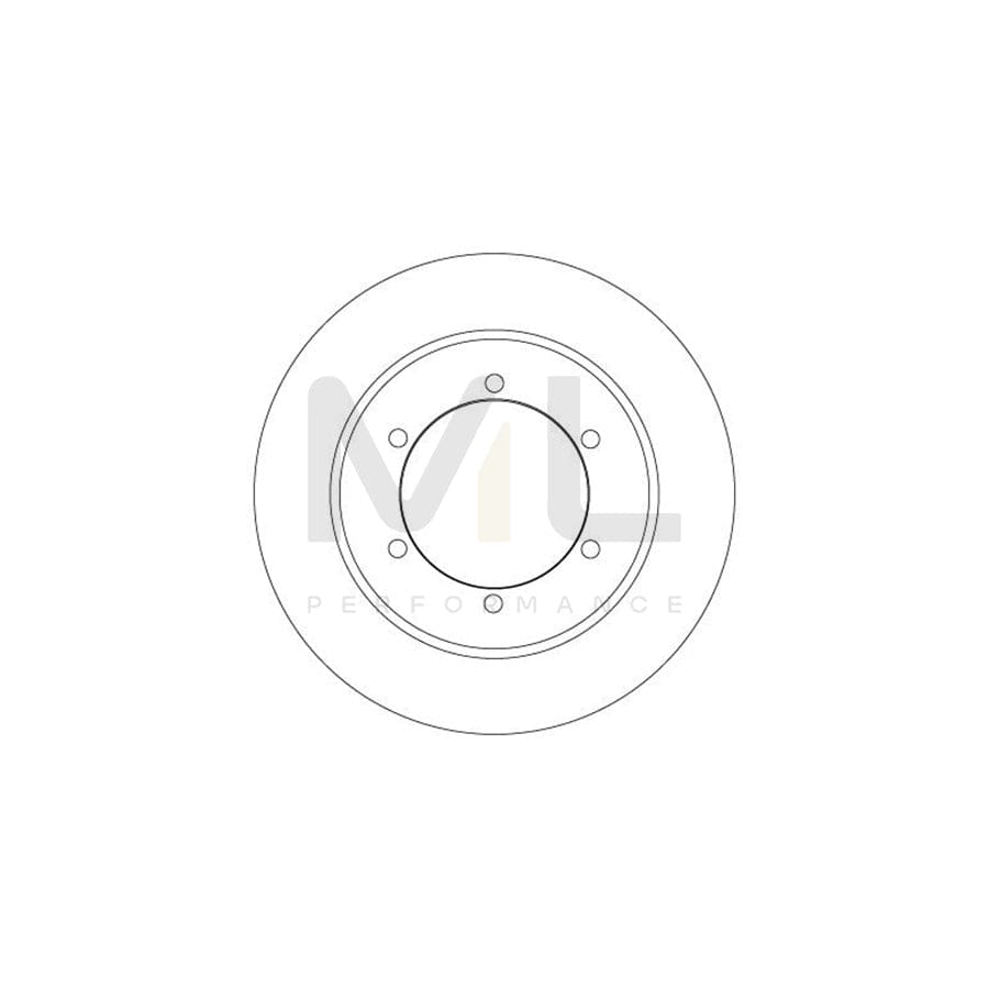 TRW DF6790 Brake Disc Vented, Painted  - 1 piece