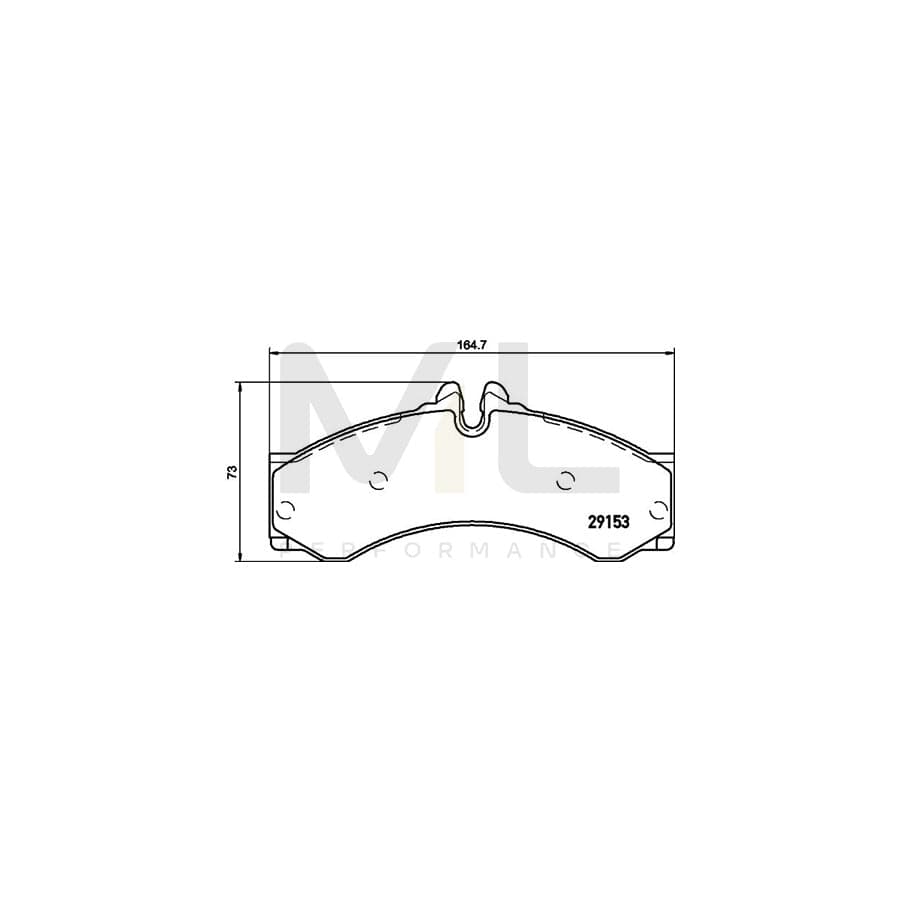 TEXTAR 2915370 Brake pad set Kit, incl. wear warning contact