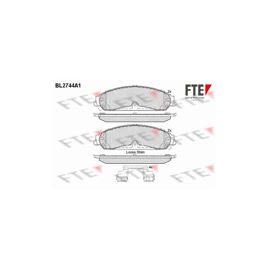 FTE Bl2744A1 Brake Pad Set