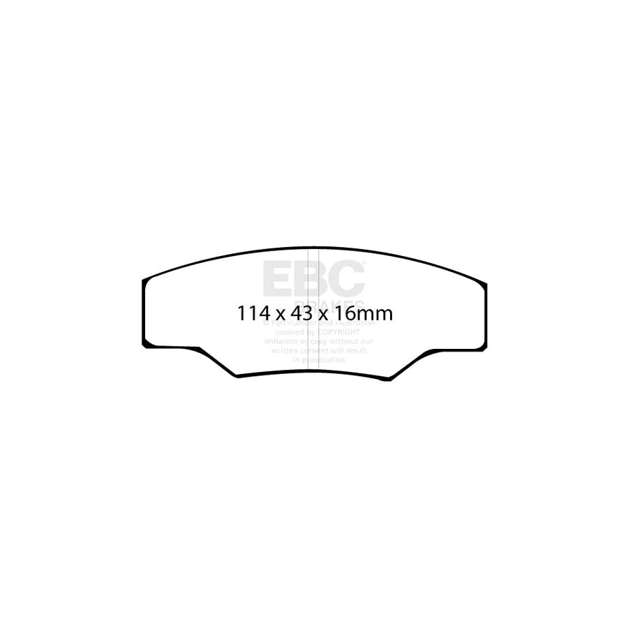 EBC DP8003RPX Caterham RP-X Full Race Front Brake Pads - AP Caliper (Inc. C21 & JPE) 2 | ML Performance UK Car Parts