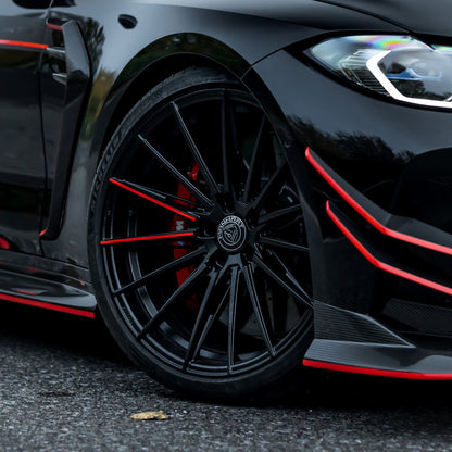 MANHART FOR BMW 3 SERIES - YIDO PERFORMANCE FORGED+ 1 RIM SET - MATTE BLACK