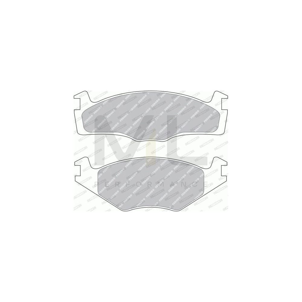 Ferodo Premier FDB1072G Brake Pad Set Not Prepared for Wear Indicator