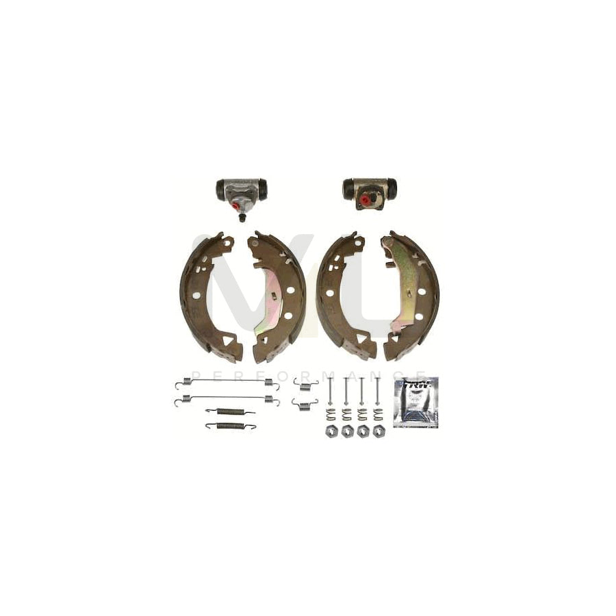 TRW Brake Kit BK1702 Brake Shoe Set with wheel brake cylinder