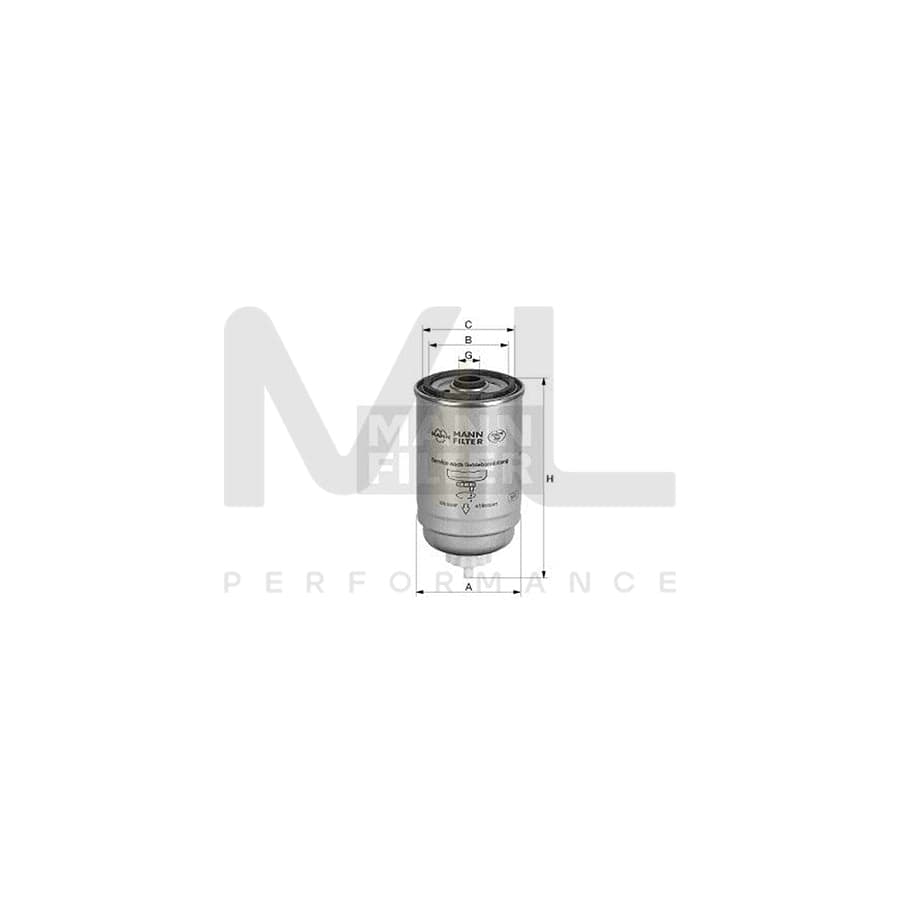 MANN-FILTER WK 832 Fuel filter Spin-on Filter