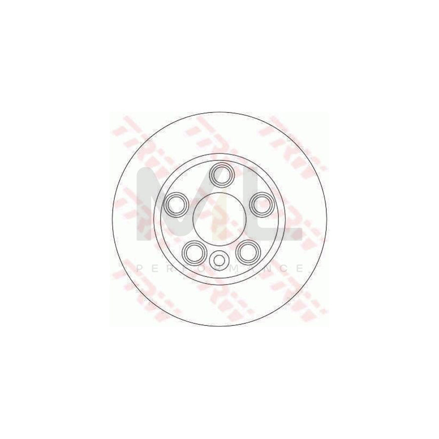 TRW DF4307S Brake Disc Vented  - 1 piece