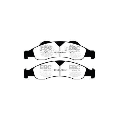 EBC PD03KF467 Ford Lincoln Yellowstuff Front Brake Pad & Plain Disc Kit (Inc. Expedition & Navigator) 2 | ML Performance UK Car Parts