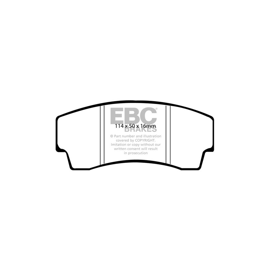 EBC DP2008 Ginetta G27 Greenstuff Front Brake Pads - Girling/TRW Caliper 2 | ML Performance UK Car Parts