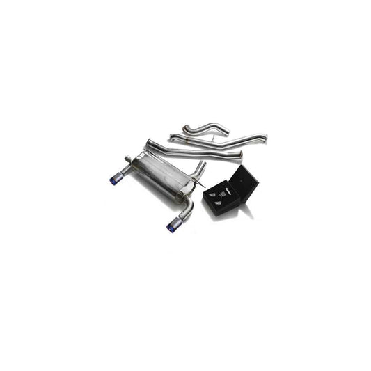 Armytrix BN20B20-BDD+BMF32-DS11B Valvetronic Exhaust System BMW 320i | 328i | 420i | 428i F3X 2011-2014 with Dual Blue Coated 3.5"
