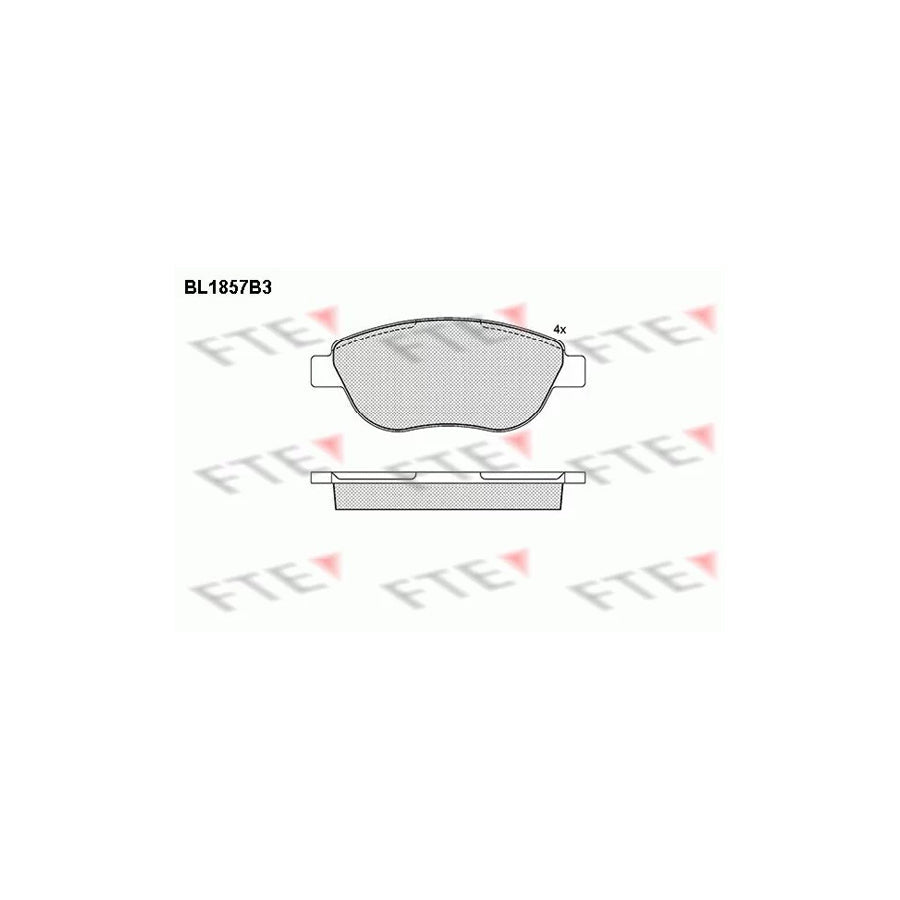 FTE Bl1857B3 Brake Pad Set
