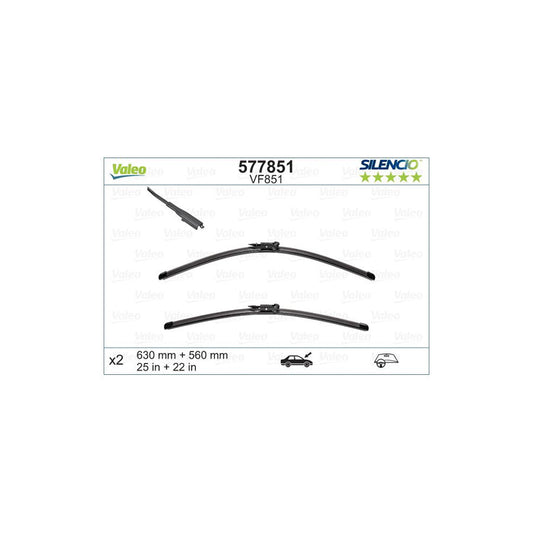 Valeo Silencio X.Trm 577851 Wiper Blade Suitable For Mercedes-Benz S-Class Saloon (W222, V222, X222)