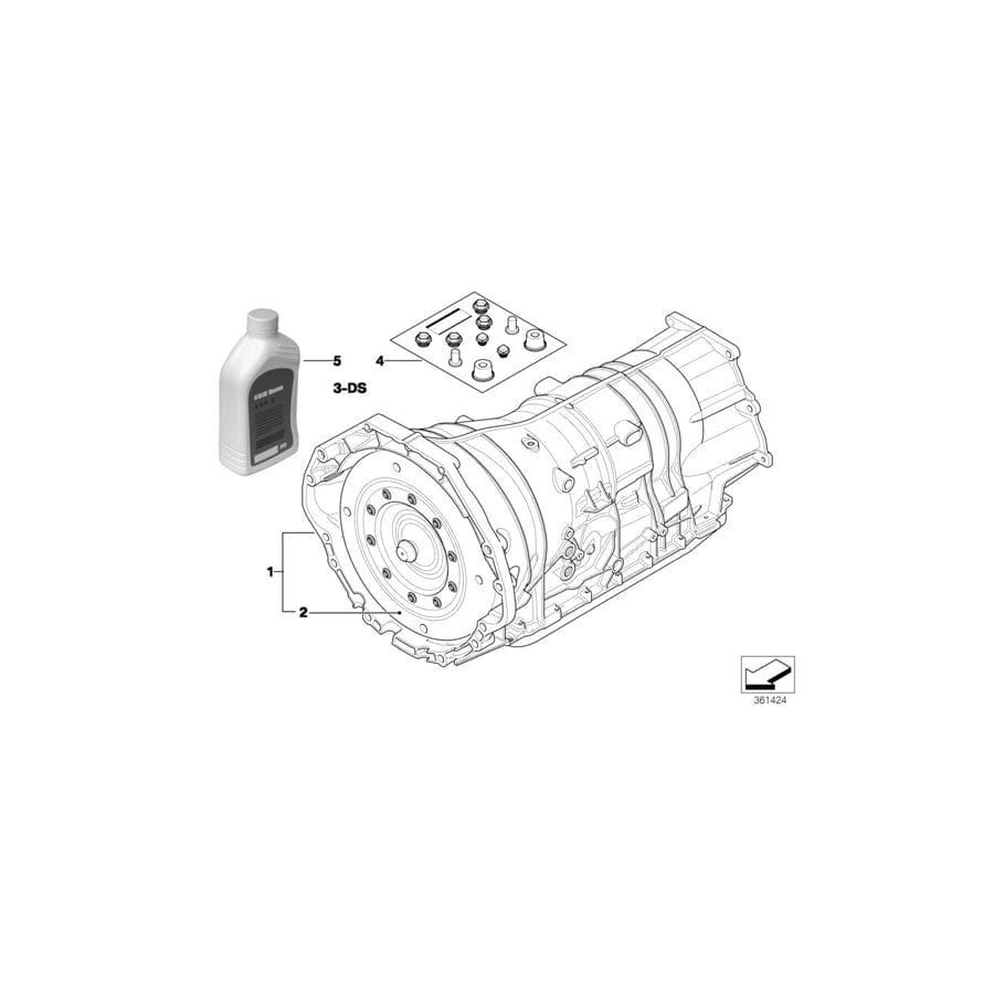 Genuine BMW 24007572504 E70 Exch. Automatic Transmission Eh GA6HP26Z (Inc. X5 4.8i)