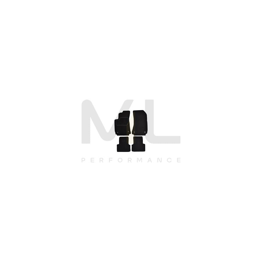 CUSTOPOL Tailored ALF50 Floor mat set for ALFA ROMEO 159 Elastomer, Front and Rear, Quantity: 4, Black