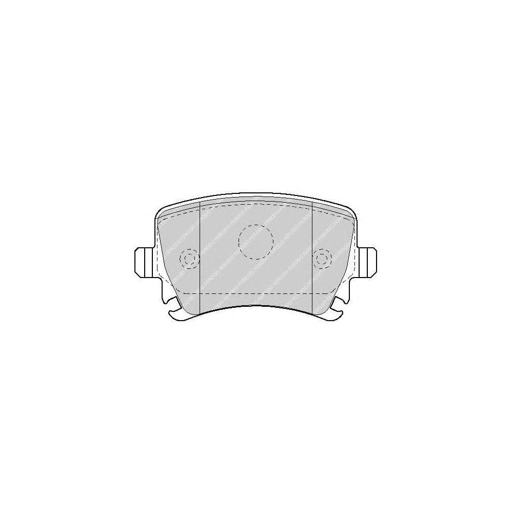 Ferodo Sl FSL1636 Brake Pad Set Not Prepared for Wear Indicator