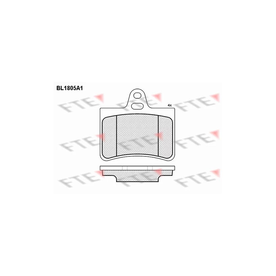 FTE 9010381 Brake Pad Set for Citroã N C5
