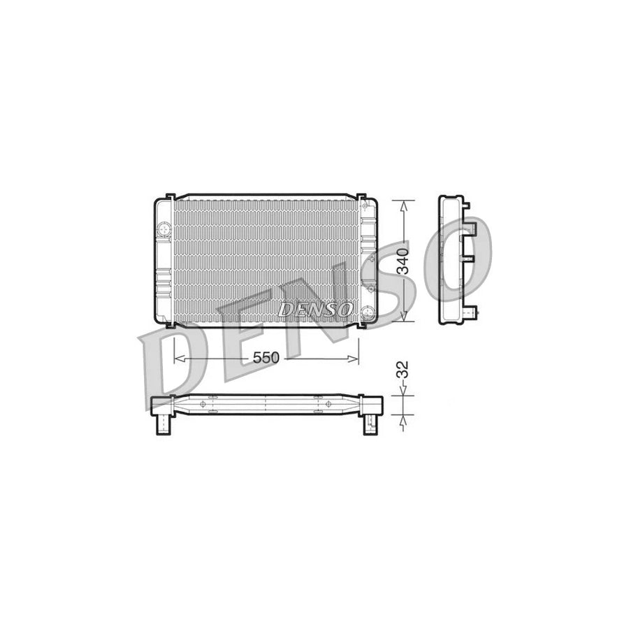 DENSO DRM33010 Engine Radiator for Volvo 340-360