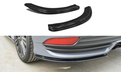 Maxton Design FO-FO-3F-ST-RSD1T Rear Side Splitters Ford Focus ST MK3 (Facelift) | ML Performance UK Car Parts