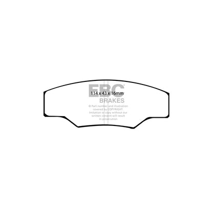 EBC DP2003 Caterham Greenstuff Front Brake Pads - AP Caliper (Inc. 7, C21, JPE) 2 | ML Performance UK Car Parts