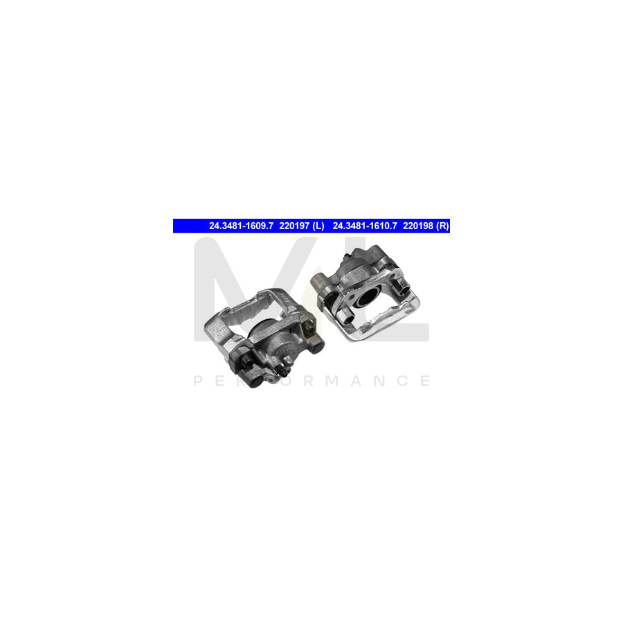 ATE 24.3481-1609.7 Brake Caliper with holder