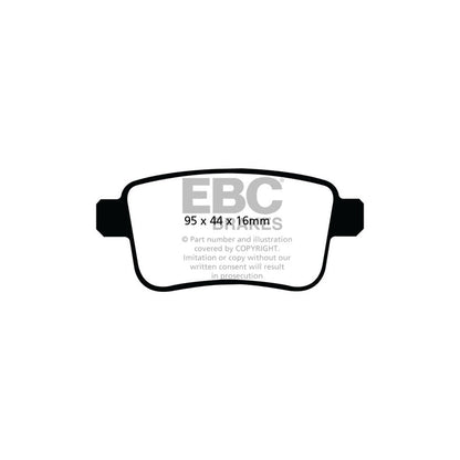 EBC DP2034 Lotus Elite Greenstuff Rear Brake Pads - Girling Caliper 2 | ML Performance UK Car Parts