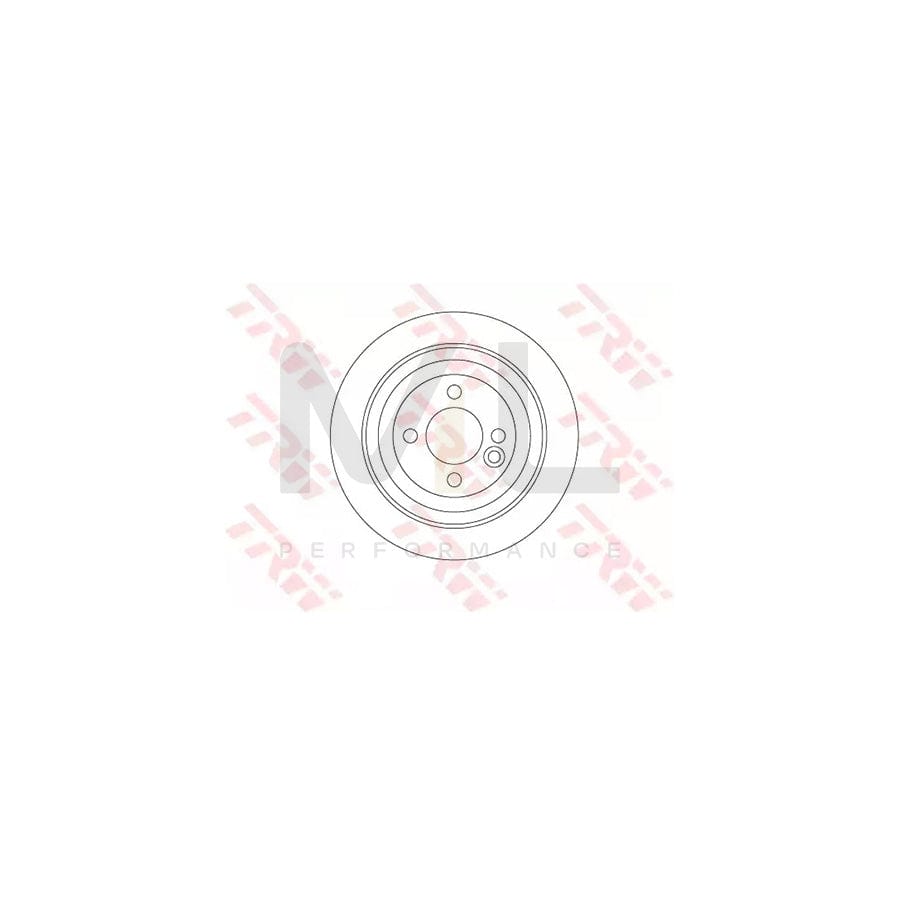 TRW DF6523 Brake Disc Solid, Painted  - 1 piece