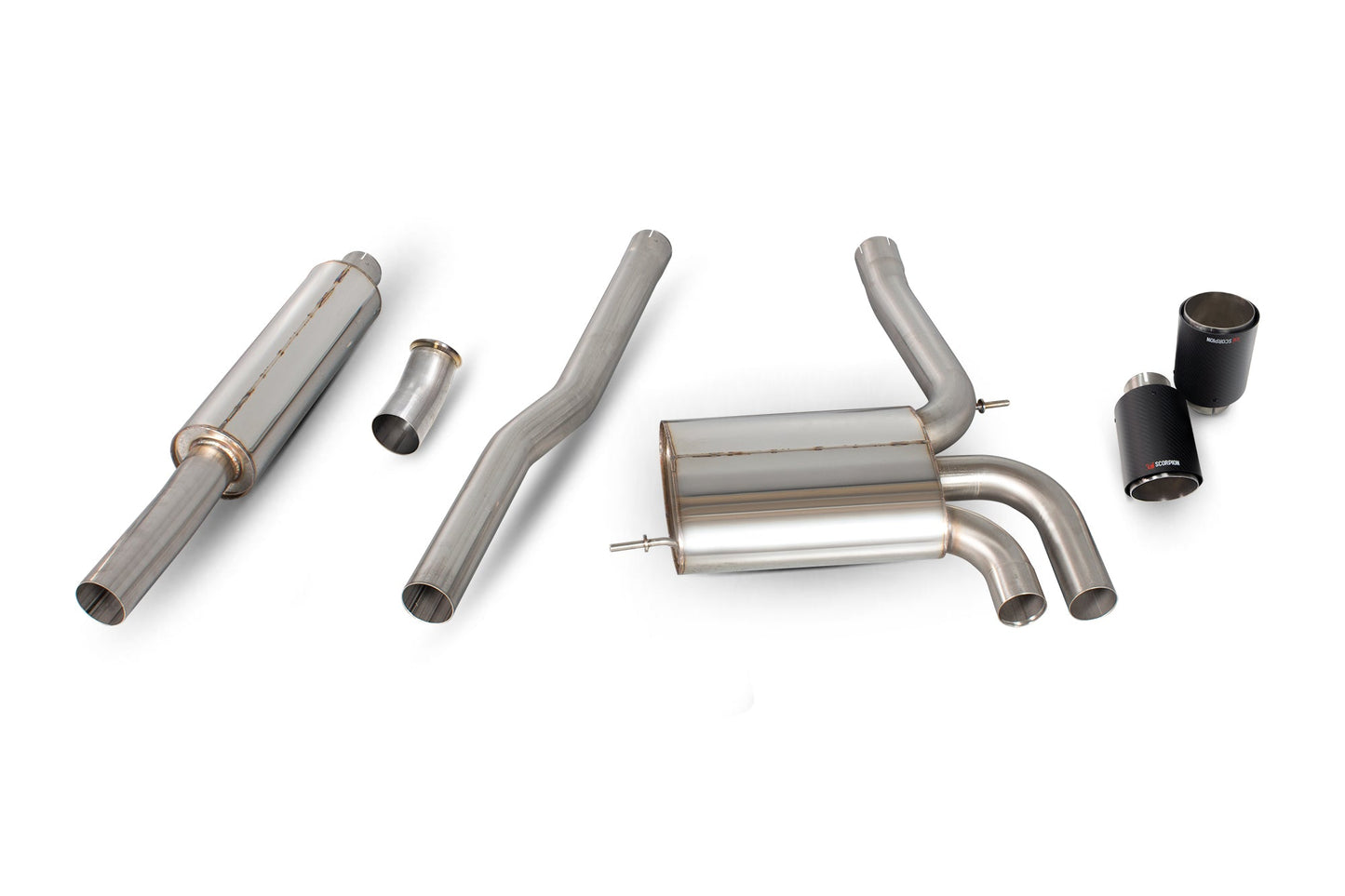 Scorpion SMN021CF Mini Cooper S F56 Resonated Cat-Back System | ML Performance UK UK