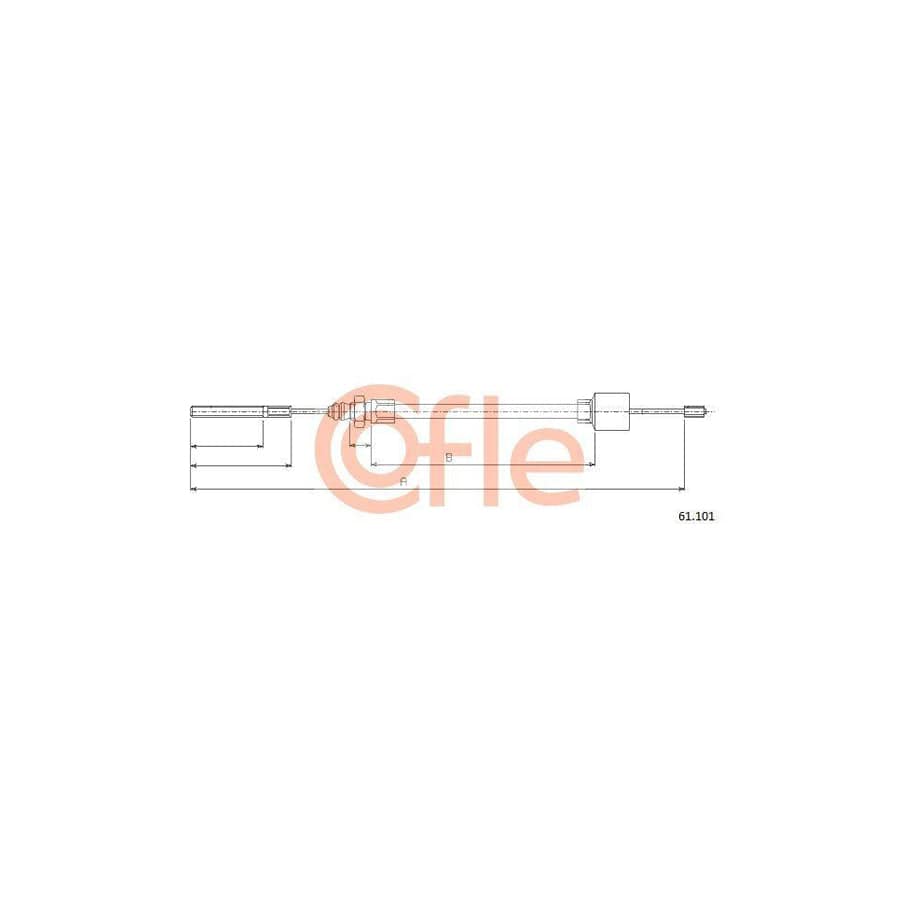 Cofle Bh.Fd025 Brake Hose for Ford Ka Hatchback (Rb)