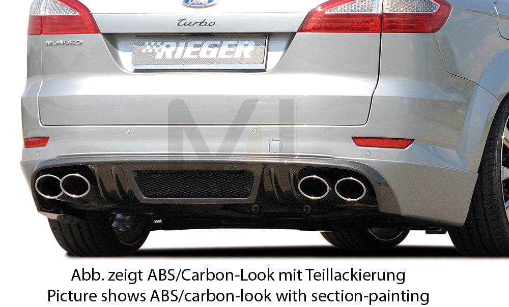Rieger 00099111 Ford BA7 Mondeo Rear Diffuser 1 | ML Performance UK Car Parts