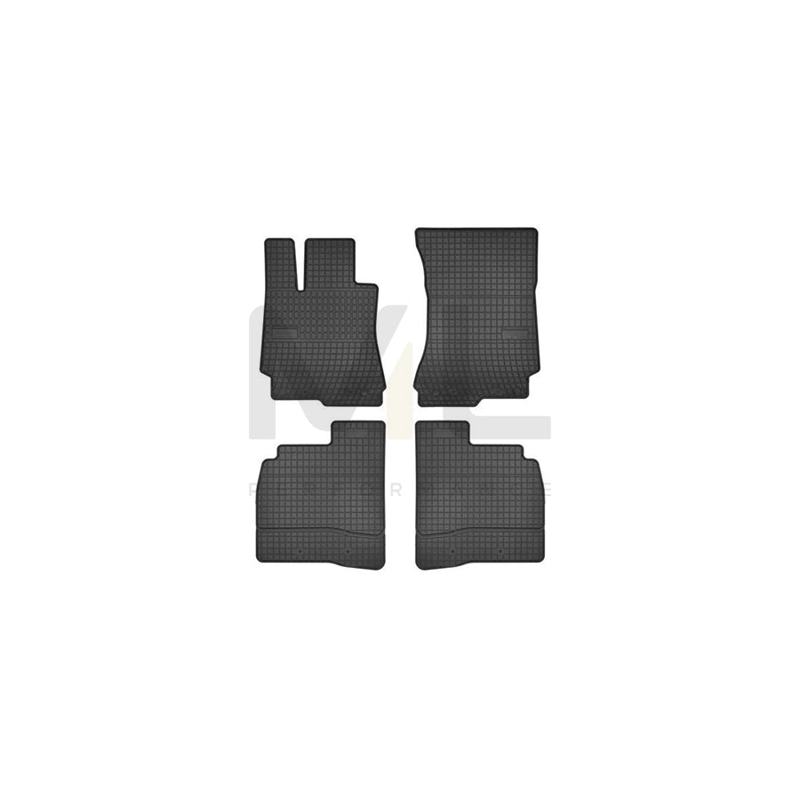 FROGUM Tailored 542575 Floor mat set suitable for MERCEDES-BENZ S-Class Saloon (W221) Elastomer, Front and Rear, Quantity: 4, Black, (LHD)