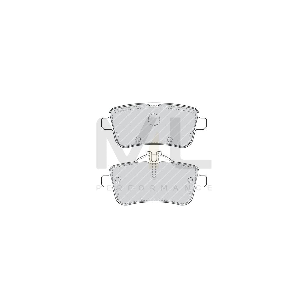 Ferodo FDB4169 Brake Pad Set Premier, Not Prepared for Wear Indicator, With Accessories