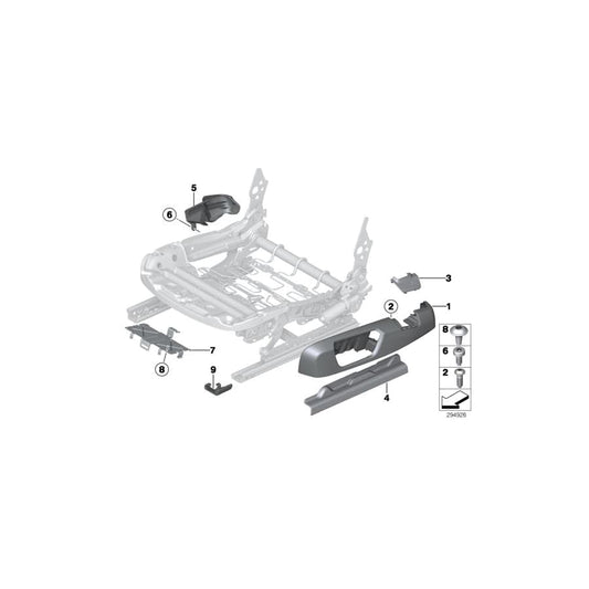Genuine BMW 52107240225 F22 F20 Bracket Control Unit Left (Inc. M2 Competition, 320i ed & 420iX)