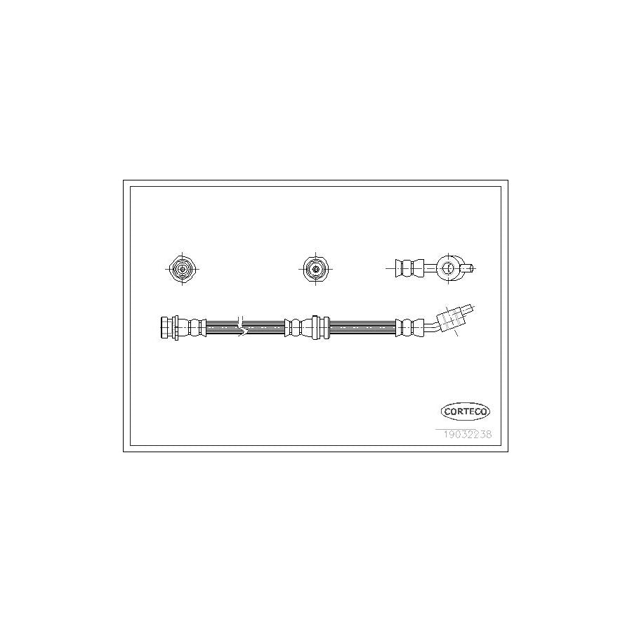 Corteco 19032238 Brake Hose for Nissan Almera