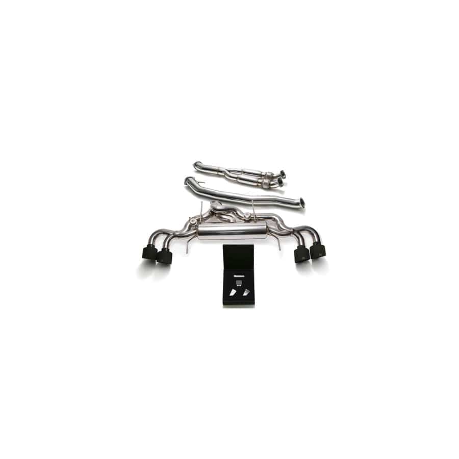 Armytrix NI35S-BF NI35S-BQS12M Valvetronic 102mm Exhaust System Nissan GT-R R35 2009-2021 with Quad Matte Black 5"