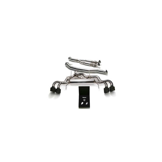 Armytrix NI35S-BF NI35S-BQS12M Valvetronic 102mm Exhaust System Nissan GT-R R35 2009-2021 with Quad Matte Black 5"