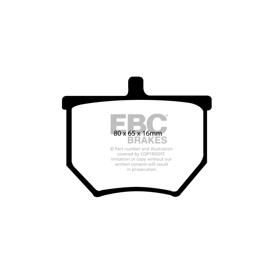 EBC DP2040 Light Car Company Rocket Greenstuff Rear Brake Pads - Brembo Caliper 2 | ML Performance UK Car Parts