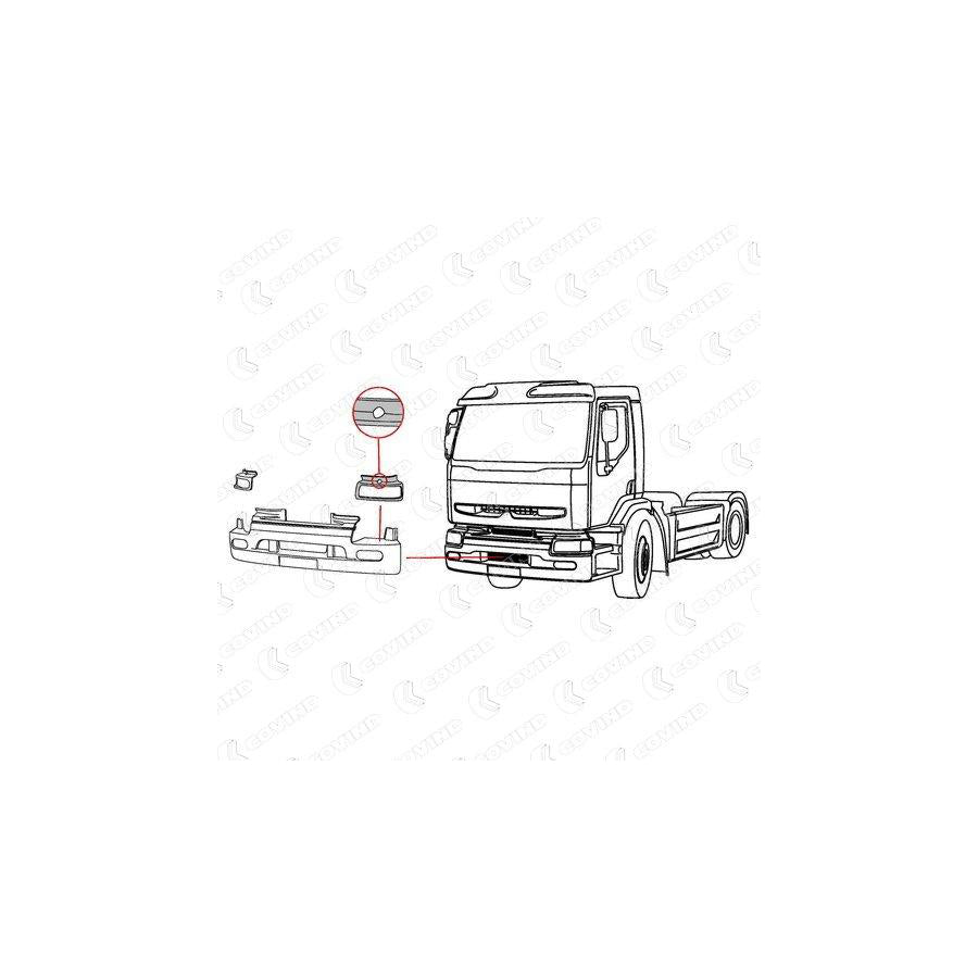 Covind 385/137 Frame, Headlight