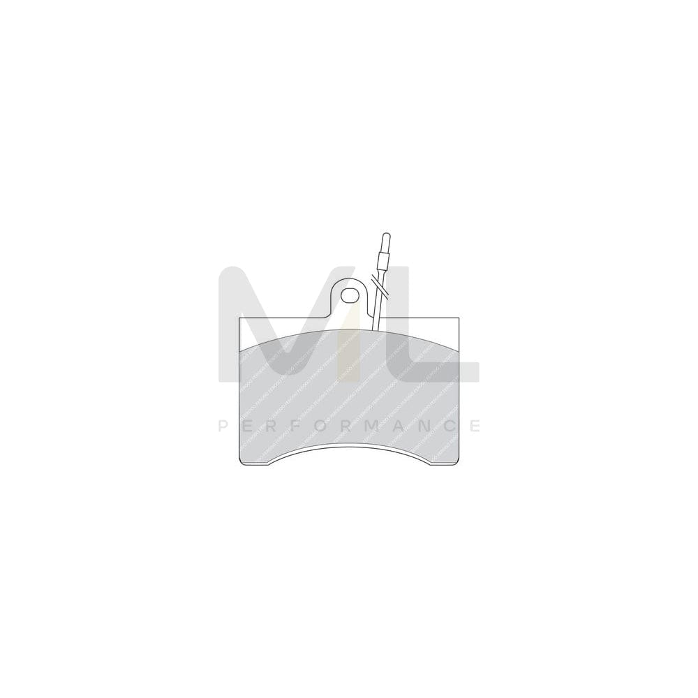Ferodo Premier FDB245 Brake Pad Set Incl. Wear Warning Contact