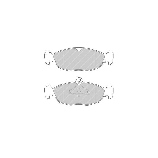 Ferodo FQT732 Brake Pad Set Front Axle, Excl. Wear Warning Contact, With Piston Clip