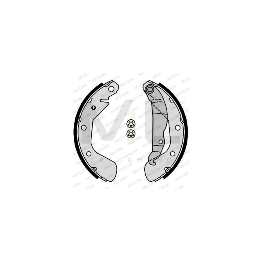 Ferodo FSB4185 Brake Shoe Set With Handbrake Lever, Premier