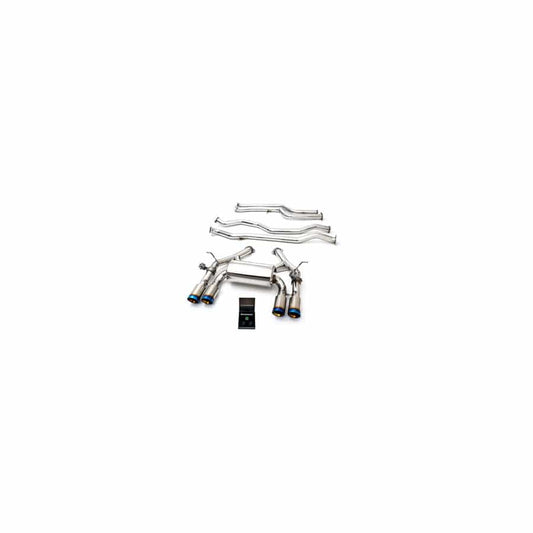 Armytrix BMF8MT-QS11B Valvetronic Exhaust System BMW M3 F80 | M4 F82/F83 Competition 2014-2020 with Quad Blue Coated 3.5"