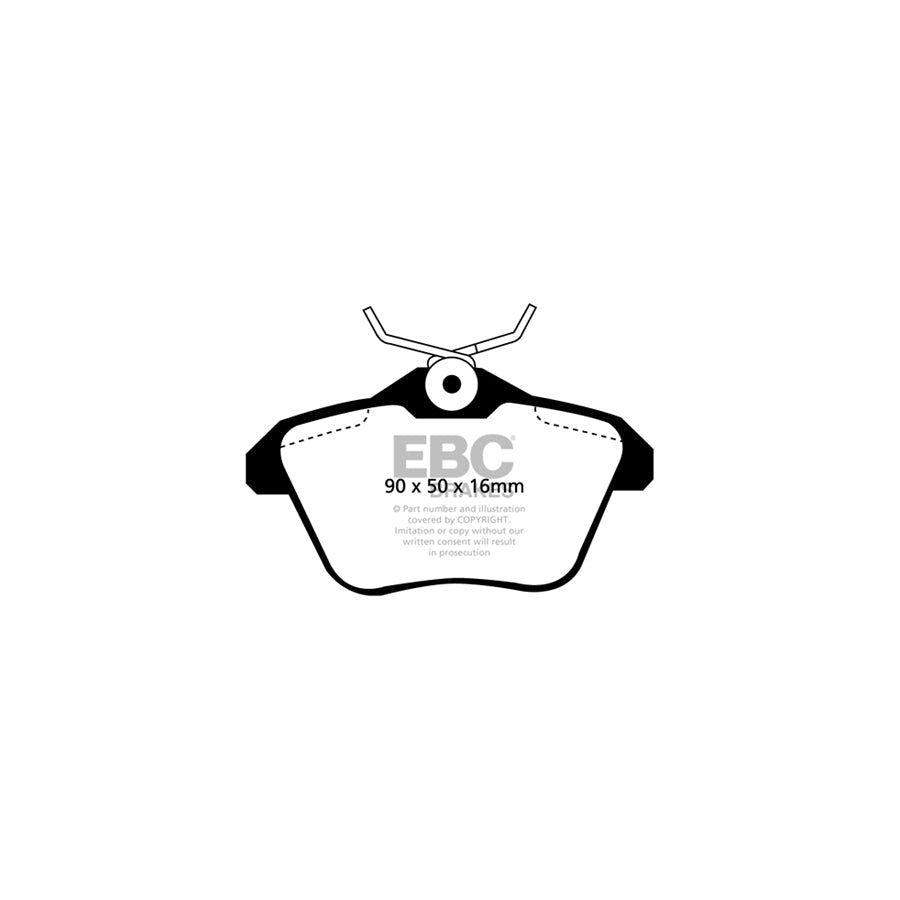 EBC PLK1580 Lancia Kappa Yellowstuff Pads and Brake Line Performance Pack - Girling/TRW Caliper 3 | ML Performance UK Car Parts