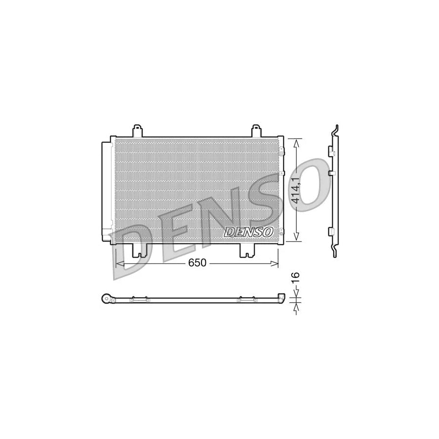 DENSO DCN51009 Air Conditioning Condenser for Lexus Ls IV (Xf40)