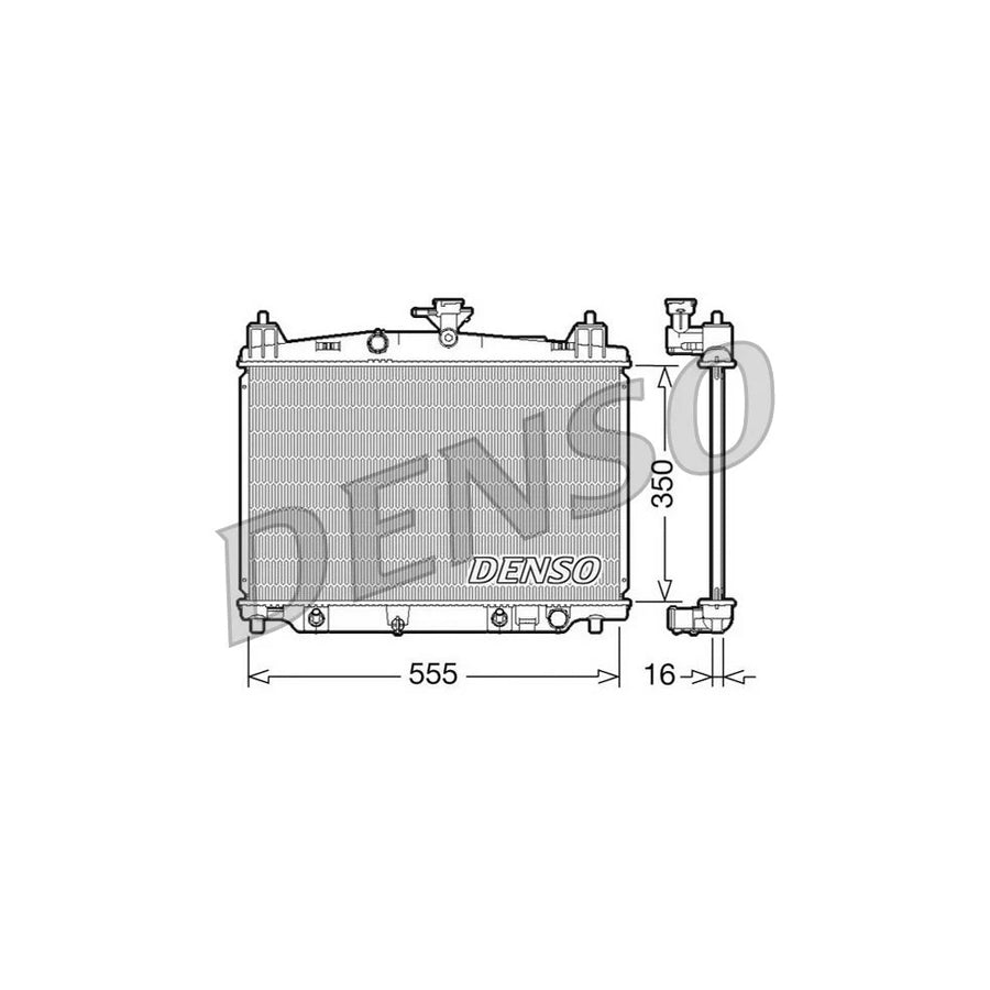 DENSO DRM44018 Engine Radiator for Mazda 2 Hatchback (De, Dh)